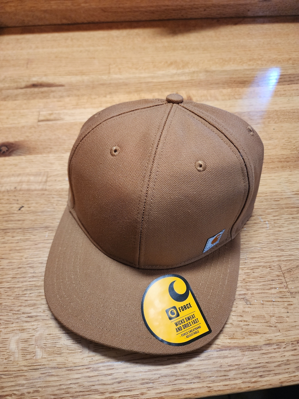 Carhartt Brown Canvas Snapback Hat